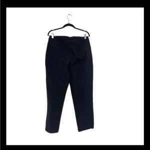 Lululemon On The Move Ankle Pants Womens Size 8 Black Flat Front Mid Rise